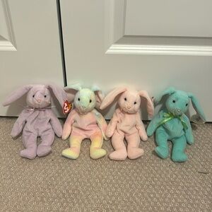 TY beanie baby bunnies
